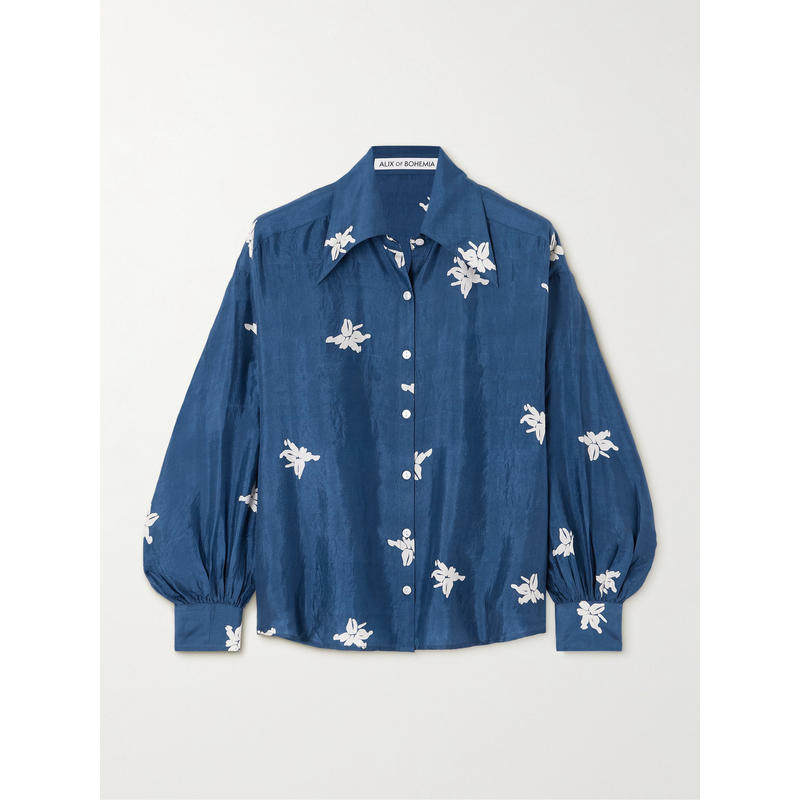 Alix Of Bohemia 女士 FW25 衬衫 Emery 印花真丝衬衫,女装/女士精品,真丝上装,淘宝优惠券,粉丝福利购,淘宝优惠卷