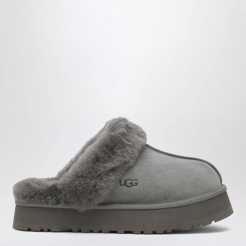 UGG Australia 女士 FW26 凉鞋 DISQUETTE 灰色绒面革便鞋