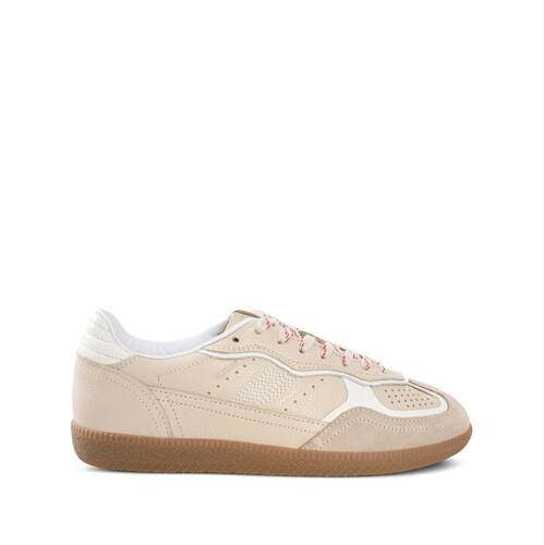 ALOHAS 女士 FW26 运动鞋 Tb.490 Rife 粒纹奶油色皮质