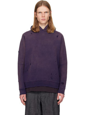 Needles 男士 卫衣 紫色 Darts Sweat 连帽衫