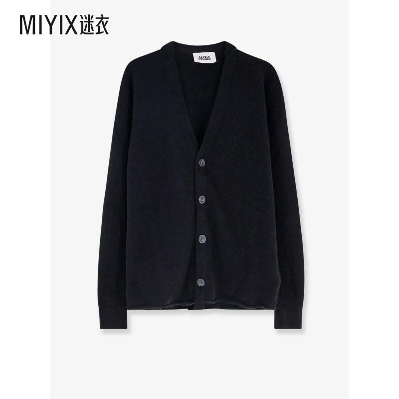 [秋冬新品]Alpha Studio 男款羊绒针织开衫 迷衣时尚