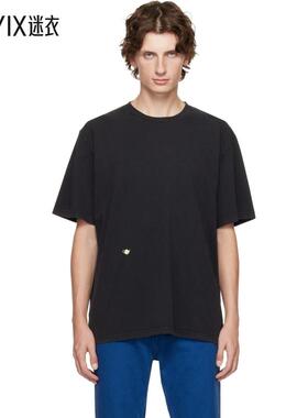 J.W. Anderson 男款黑色 Contrast Embroidery T 恤 迷衣时尚