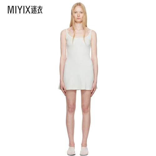 SKIMS 女款蓝色 Drop Needle Pointelle Cami 连衣裙 迷衣时尚