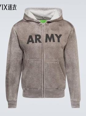 NotSoNormal 男 军装棉质针织连帽衫 迷衣时尚