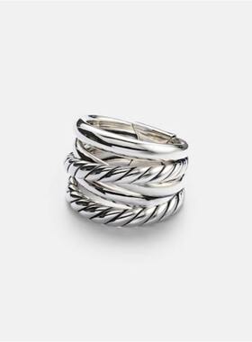 David Yurman 大卫.雅曼 女士 戒指 Crossover® 纯银