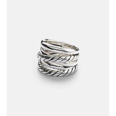 David Yurman 大卫.雅曼 女士 戒指 Crossover® 纯银