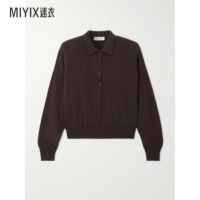 【秋冬新品】The Frankie Shop 女款Croydon 羊毛混纺Polo衫 迷衣