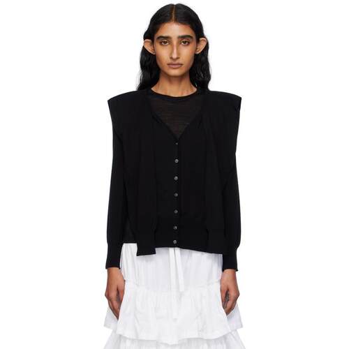 OPEN YY 女士 开衫 黑色 Sleeve Layered