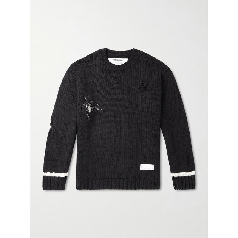 NEIGHBORHOOD 男士 SS26 毛衣 Savage 刺绣梭织毛衣