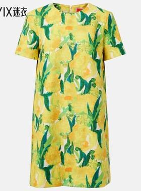 La DoubleJ 女款飘逸印花棉质迷你连衣裙 迷衣时尚