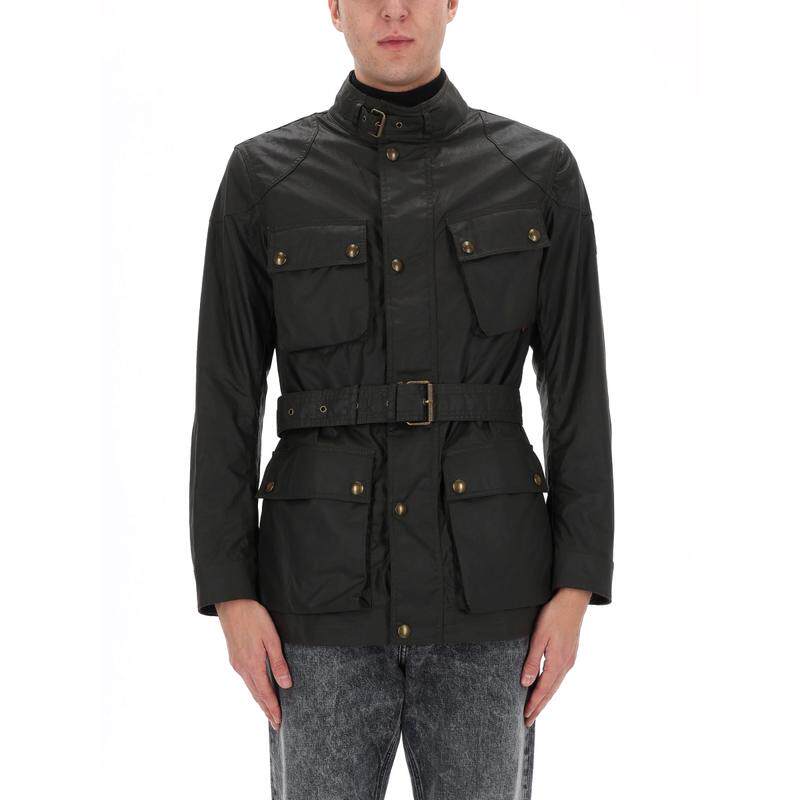 Belstaff 贝达弗 男士 SS26 夹克 绿色棉质运动