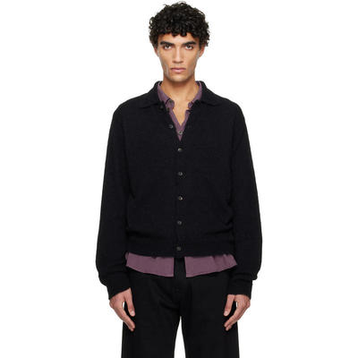 Our Legacy 男士 开衫 黑色 Evening Polo 开衫