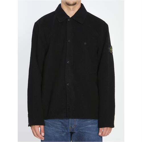 Stone Island 石头岛 男士 夹克 Stone Island 徽标拼贴外套衫