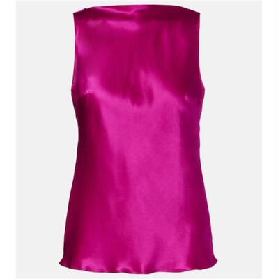 Nina Ricci 莲娜丽姿 女士 背心 露背真丝混纺缎面上官网直邮进口