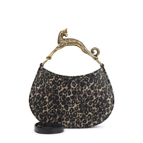 Lanvin 浪凡 女士 SS26 单肩包 Lanvin 豹纹印花单肩猫包