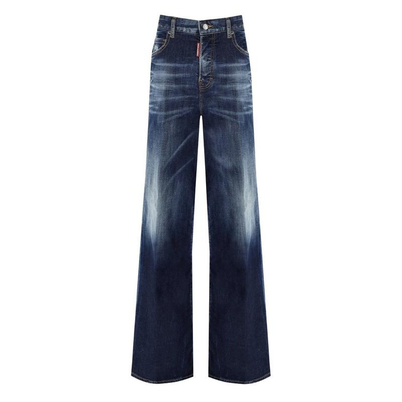 DSquared2 女士 FW24 牛仔长裤 多口袋牛仔裤