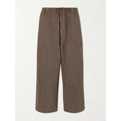 Cherry Los Angeles 男士 SS26 长裤 人字纹棉质抽绳裤子