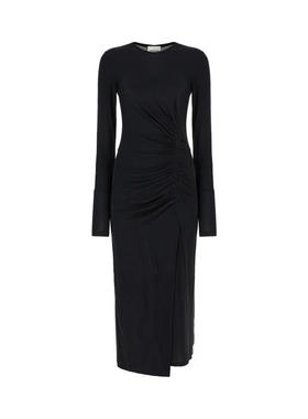 Isabel Marant Étoile 女士 短款连衣裙 黑色弹力莫代尔连衣裙