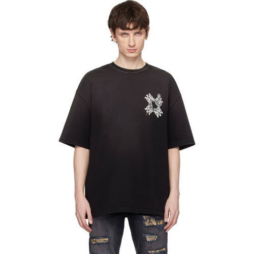 Amiri 埃米尔 男士 T恤 黑色 MA Quad Snake