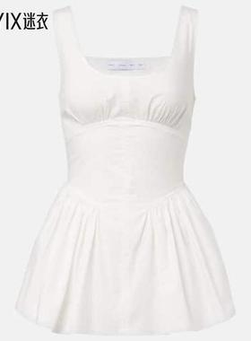 Proenza Schouler 女款White-Label Bader 棉混纺府绸上衣 迷衣时