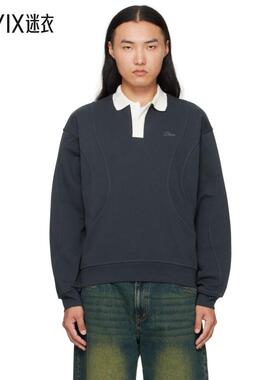 Dime MTL 男款海军蓝 French Terry Rugby Polo 衫 迷衣时尚