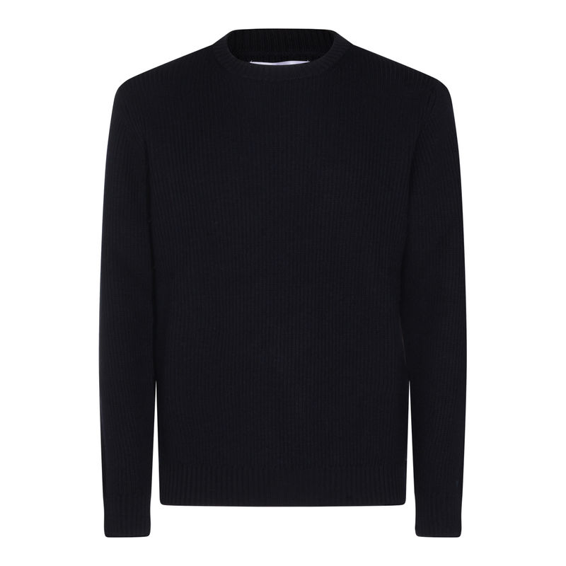 Seven Gauge 男士 秋冬新品 针织衫 深蓝羊毛针织衫