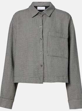 Velvet by Graham  Spencer 女士 上衣 Adeline 千鸟格棉质衬衫