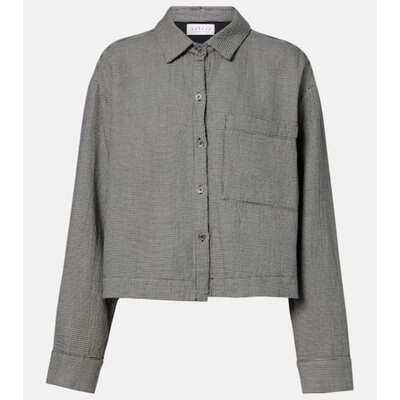 Velvet by Graham  Spencer 女士 上衣 Adeline 千鸟格棉质衬衫