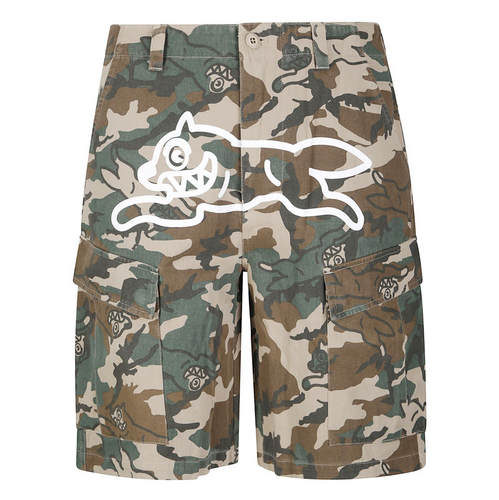 ICECREAM 男士 FW26 短裤 Running Woodland 小狗迷彩工装