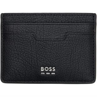 Boss 博斯 男士 卡包 黑色 Logo-Lettering