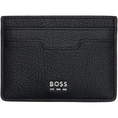 Boss 博斯 男士 卡包 黑色 Logo-Lettering