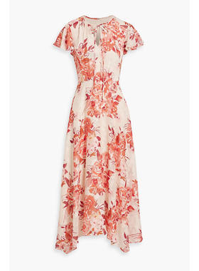 Mikael Aghal 女士 中长连衣裙 fil coupé 印花雪纺中长连衣裙