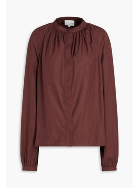 LOU LOU 女士 上衣 Oreste 褶皱棉质府绸衬衫