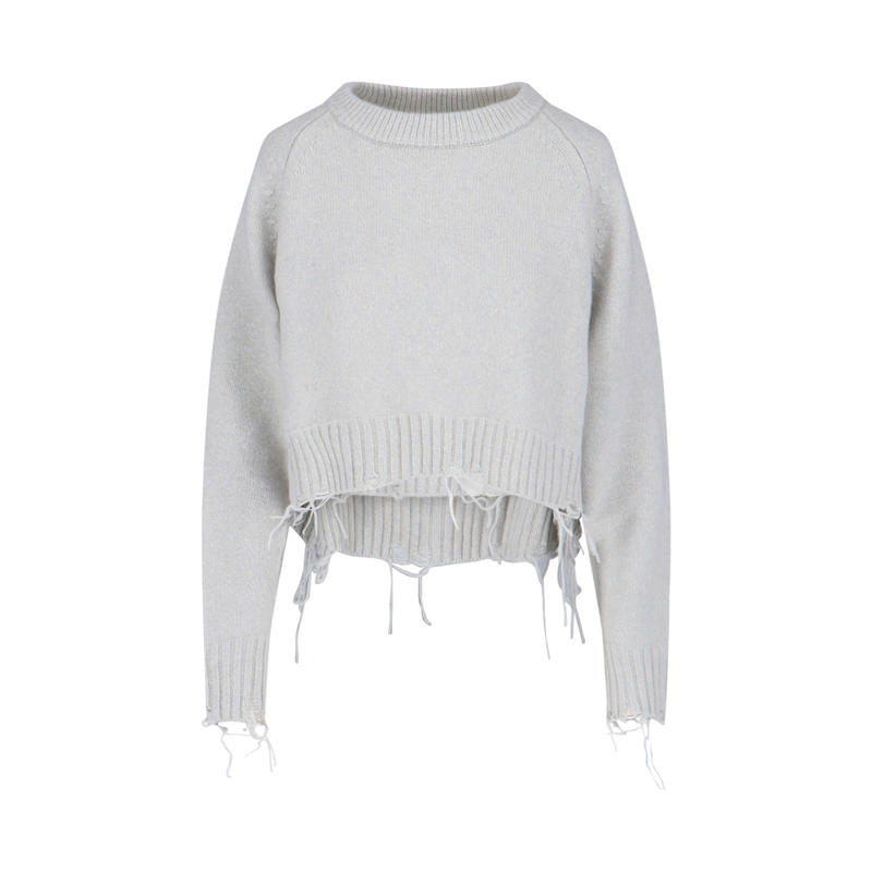 Low Classic 女士 FW25 毛衣 低腰经典款灰色毛线衫