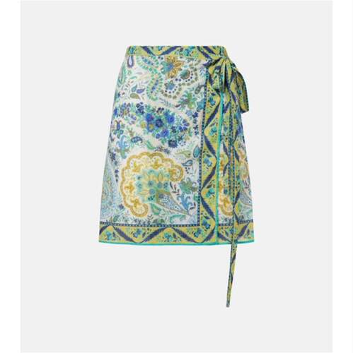 Etro 艾绰 女士 迷你裙 花朵棉质海滩罩衫