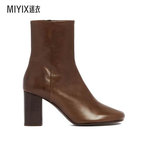 [秋冬新品]Lemaire 女款高跟短筒靴 迷衣时尚