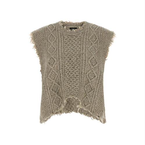 R13 女士 FW26 马甲 'Boyfriend Cable' 背心