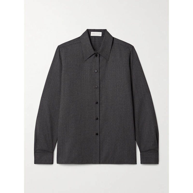 Veronica De Piante 女士 衬衫 Livia 细条纹羊毛/斜纹布衬衫,女装/女士精品,真丝上装,淘宝优惠券,粉丝福利购,淘宝优惠卷