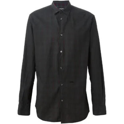 DSquared2 男士 CO 衬衫 黑色棉质衬衫
