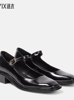 Souliers Martinez 女款Penelope 皮质玛丽珍平底鞋 迷衣时尚