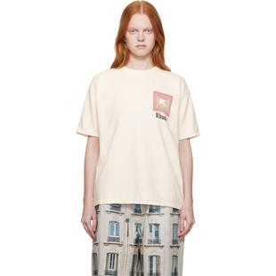 灰白色 Chevron Logo Rhude T恤 Repeat 恤 女士