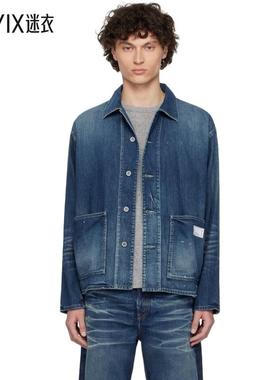 NEIGHBORHOOD 男款蓝色 Washed LW Coverall 牛仔夹克 迷衣时尚