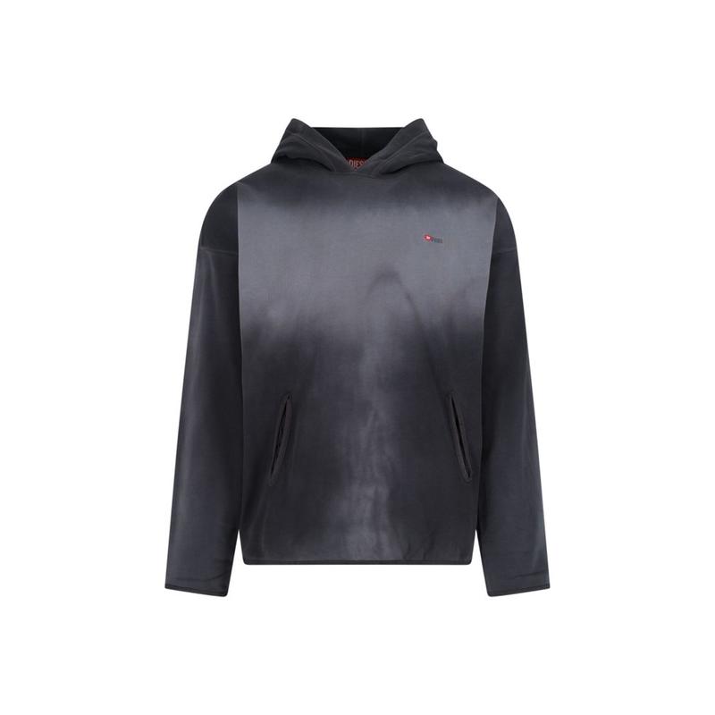 Diesel 男士 FW25 毛衣 柴油褪色連帽衫
