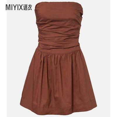 FAITHFULL THE BRAND 女款Vera 无肩带棉质迷你连衣裙 迷衣时尚