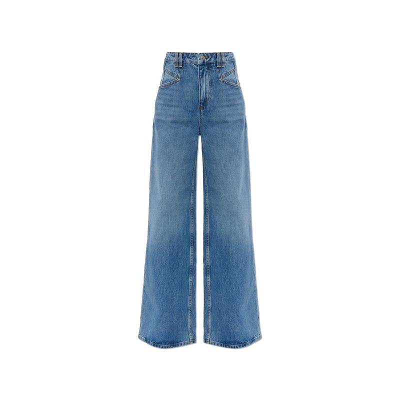 ISABEL MARANT 女士 26春新品 牛仔长裤 伊莎貝爾瑪蘭檸檬牛仔裤