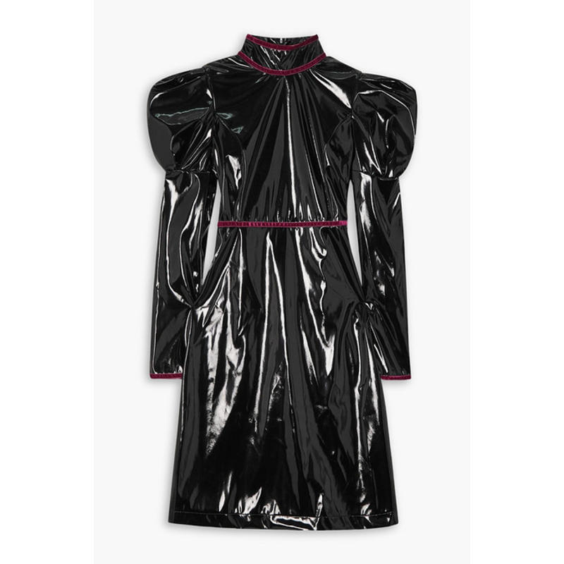 Batsheva 女士 连衣裙 Tate vinyl 天鹅绒饰边连衣裙
