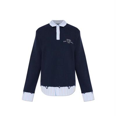 Misbhv 男士 SS26 毛衣 做旧 Polo 针织
