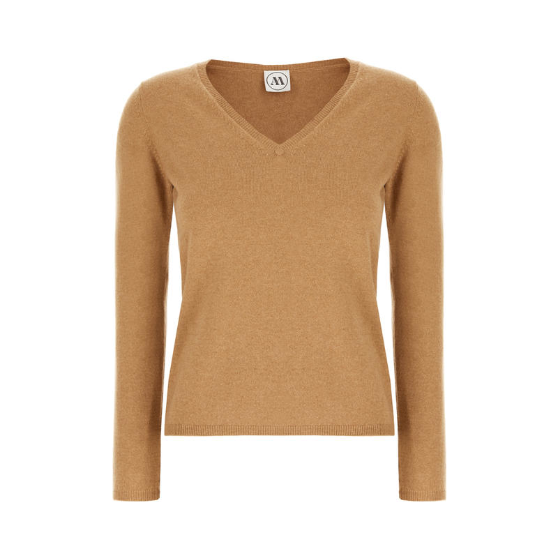 ANDRÈ MAURICE 女士 FW25 针织衫 饼干色羊绒毛衣