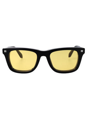 Off-White 中性（成人） SS26 太阳镜 光泽黑色醋纤太阳眼镜