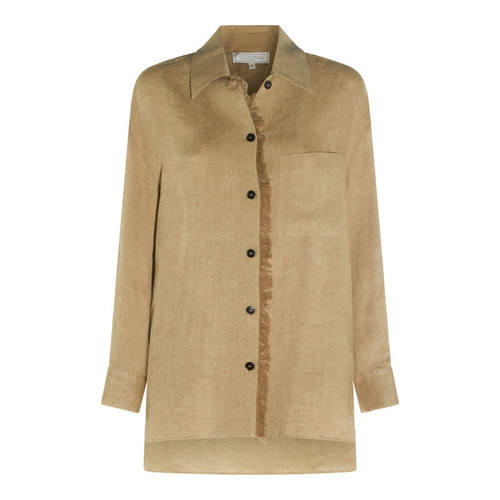Antonelli Firenze 女士 SS26 衬衫 浅褐色亚麻